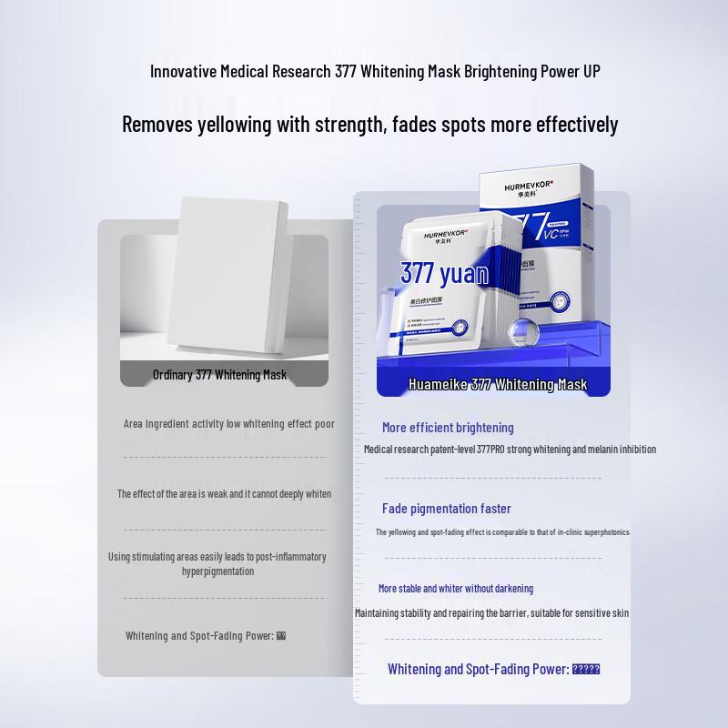 Huameike 377 Rozjaśniająca i Regenerująca Maska w Płachcie