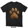 Furry Dog Cat Paw Print Realistic Pet Lover Tee T-Shirt