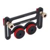 Double Wheel Bearing Stock Roller with Sliding Blocks Table Saw Feeding Guide Roller for Woodworking