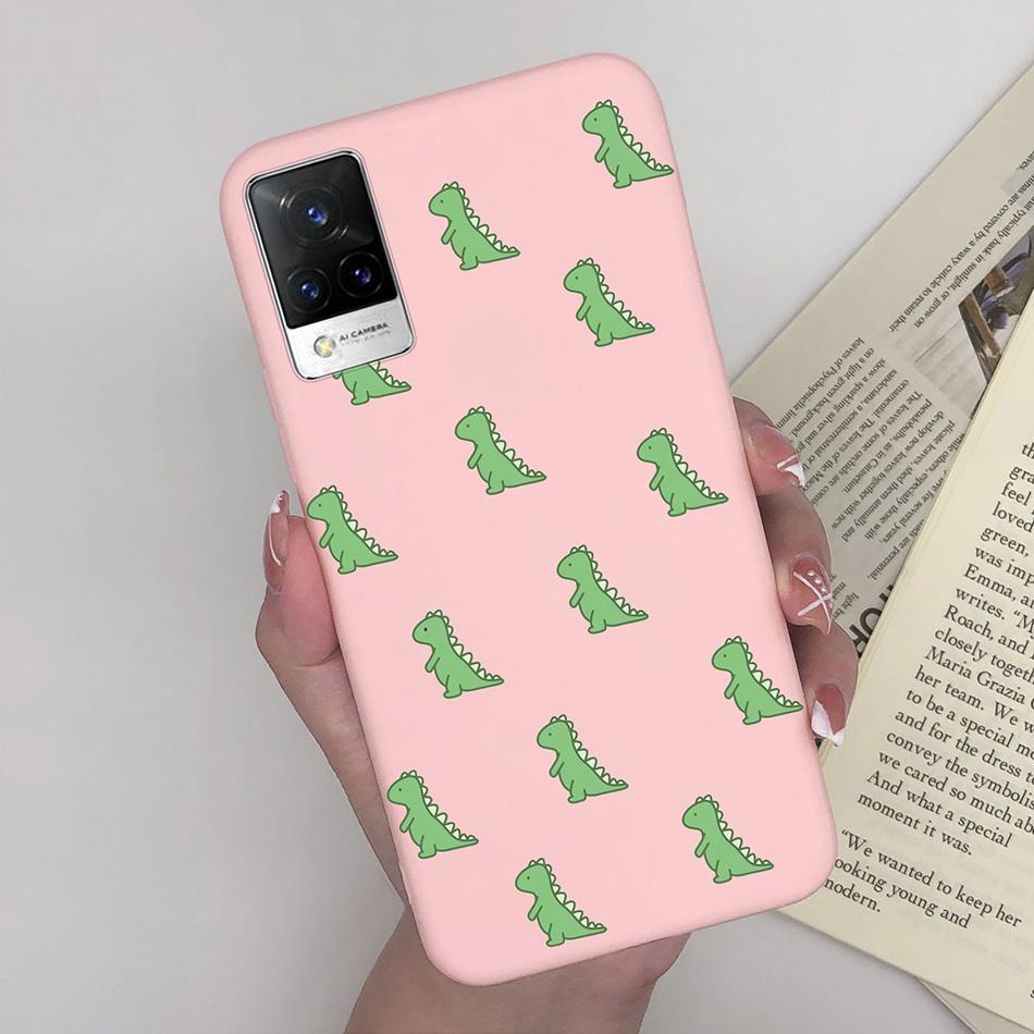 For Vivo V21 Case V2066 V2050 Soft Silicone Cute Painted Cover For Vivo V21E V 21 4g 5g Phone Cases Shockproof Bumper Slim Funda