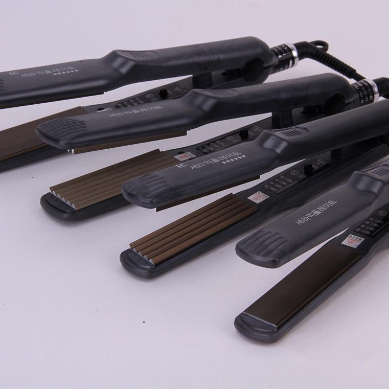 Corn Curling Iron with Temperature Control for Wavy or Straight Hair