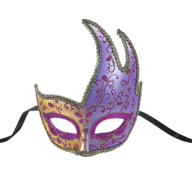 Masquerade Mask Half Face Mask Eye Mask Venetians Mask Halloween Costume Mask Mardi Gras Decorations Party Mask Gifts