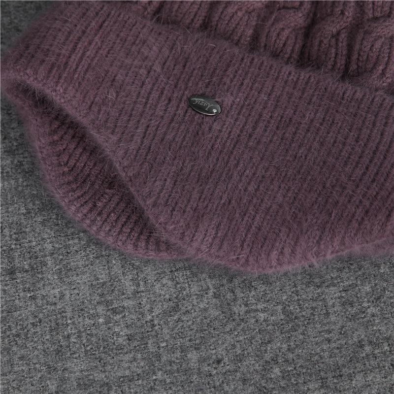 Pălărie Femei Iarnă Bunica Vârstnică Îngrămădită Groasă Caldă Protecție Urechi Pălărie Lână Iepure Mamă Vârstnică de Vârstă Mijlocie Pălărie Bumbac Rece