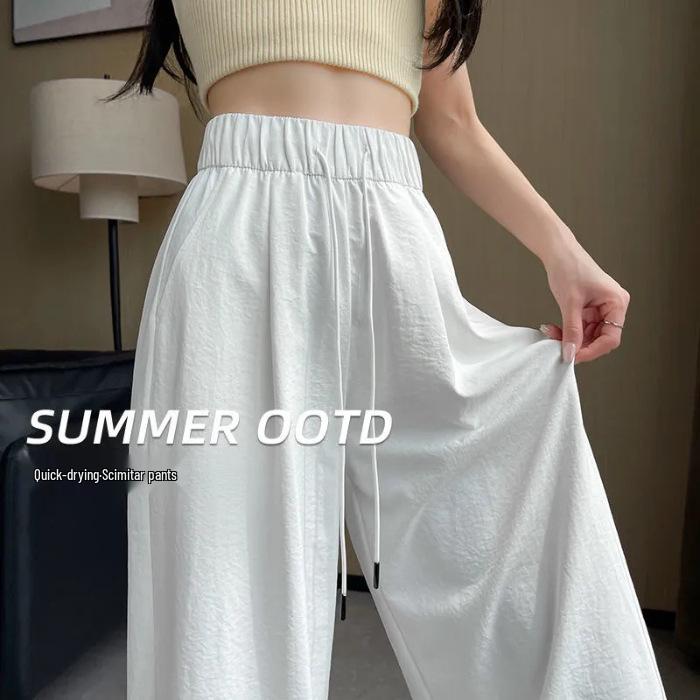 

Women s Quick-Dry High-Waist Loose Fit Sports Pants - Summer 2025 Style 3XL абрикосовый