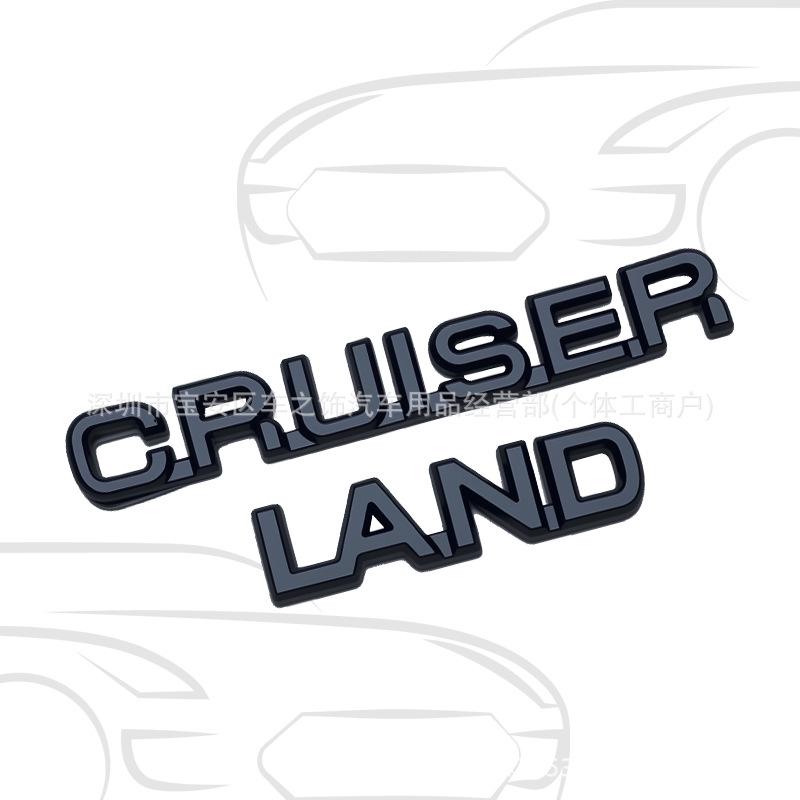 3D LAND CRUISER Heck- und Seitenlogo-Aufkleber für Auto-Modifikation