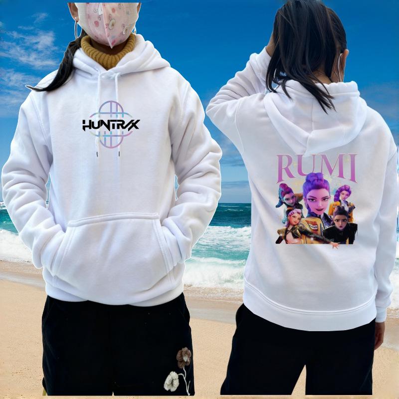 2025 Herbst/Winter KPOP Inspiriertes Demon Hunter Mädchen Fleece Kapuzensweatshirt
