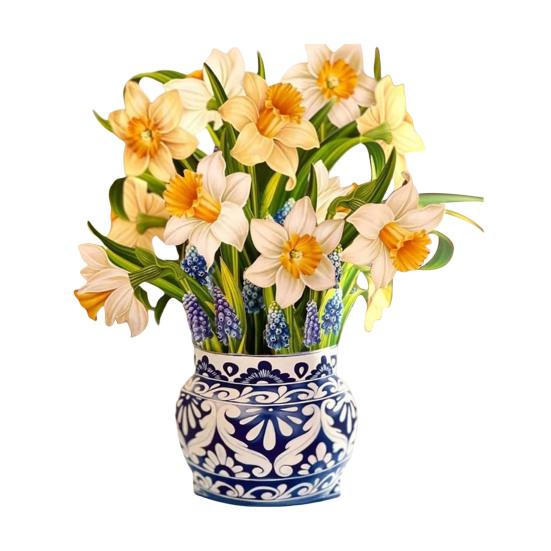 Kartka z wyskakującym kwiatem z papieru, bukiet kwiatów róży/wiśni w naturalnej wielkości, 3D, kartka z życzeniami na Dzień Matki, rocznicę ukończenia szkoły, prezent urodzinowy