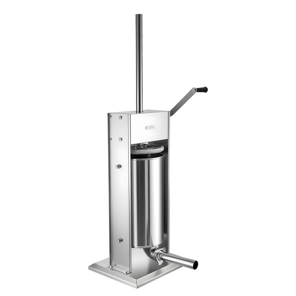 Manual Sausage Stuffer, 33 LBS / 15 L Vertical Meat Stuffer, Heavy Duty Sausage Casing Meat Stuffing Machine, Dual-Speed Stainless Steel Filler with 5