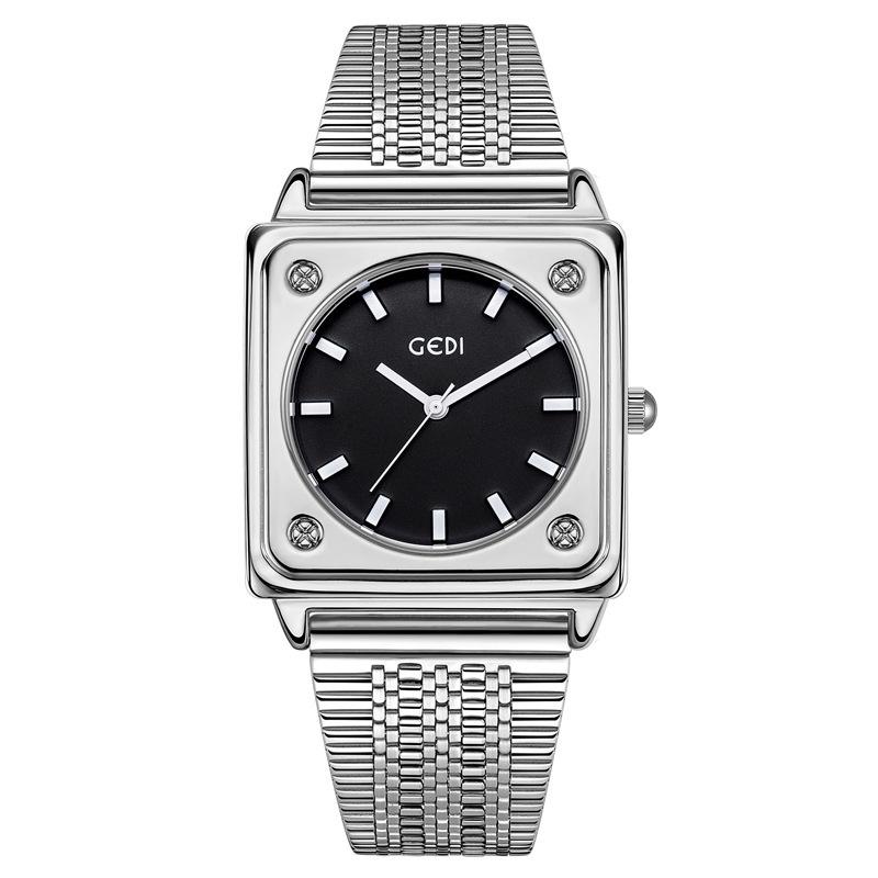 Niche High-End Women S Watch Simple High-Value Steel Belt Watch Women S Square Plate Waterproof Quartz Watch