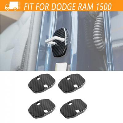 Carbon Fiber Door Lock Cover Buckle Protector Trim Kit For Dodge ChargerRAM 10+