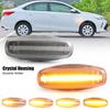 LED Amber Dynamic Side Marker Lights Fender Turn Signal Sequential Blinker for Toyota Yaris Vios 2014-2019 Vehicle AccessoriesTurn Signal 2