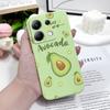 Pollen Avocado Phone Case For Xiaomi Redmi Note 14 13 12 12S 11 11S 10 10S 9 9S Pro Plus 4G 5G Liquid Silicone Cover