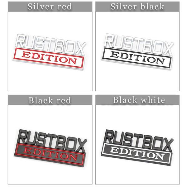 RUSTBOX Edition Emblem Aufkleber 3D Metall Abzeichen Aufkleber Auto Styling Zubehör