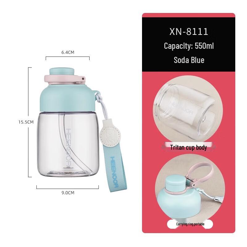Heenoor Tritan Straw Sports Water Bottle