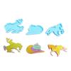 Shiny Glossy Horse Riding Cowboy Hat Keychain Silicone Epoxy Resin Mold DIY Pendant Jewelry for Valentine Gift Craft