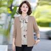 Autumn and Winter New Middle-aged and Old Fashion Women's Clothing Mother Clothing Fake Two-piece Shirt-shirt Basic Commuter Model