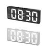 Mirror Display LED Mirror Clock Sound Control Large Number Digital Alarm Clock Mute Function Adjustable Brightness