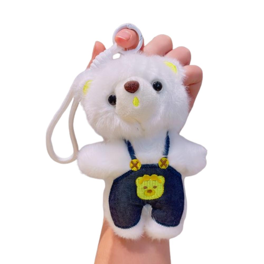Animal Bear Plush Pendant PP Cotton Little Bear Doll Key Ring  Female Lady Girl