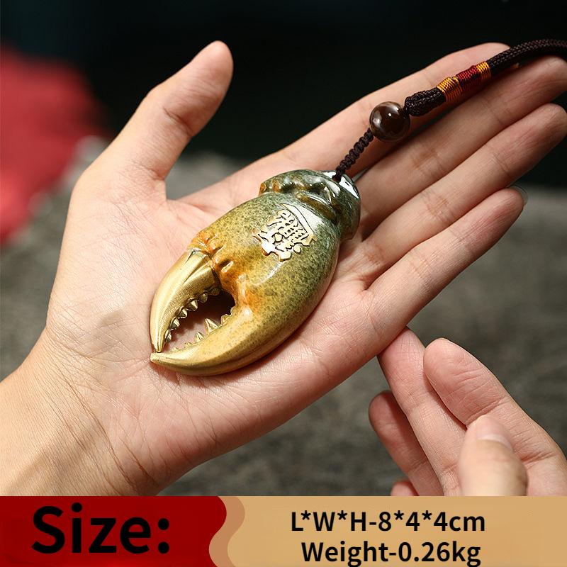 

Деньги в руке Медные крабовые клещи Подвеска Привлечение богатства Изделия для украшения офиса Подарки друзьям Креативные украшения