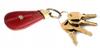 Red Leather Keychain - Peterson