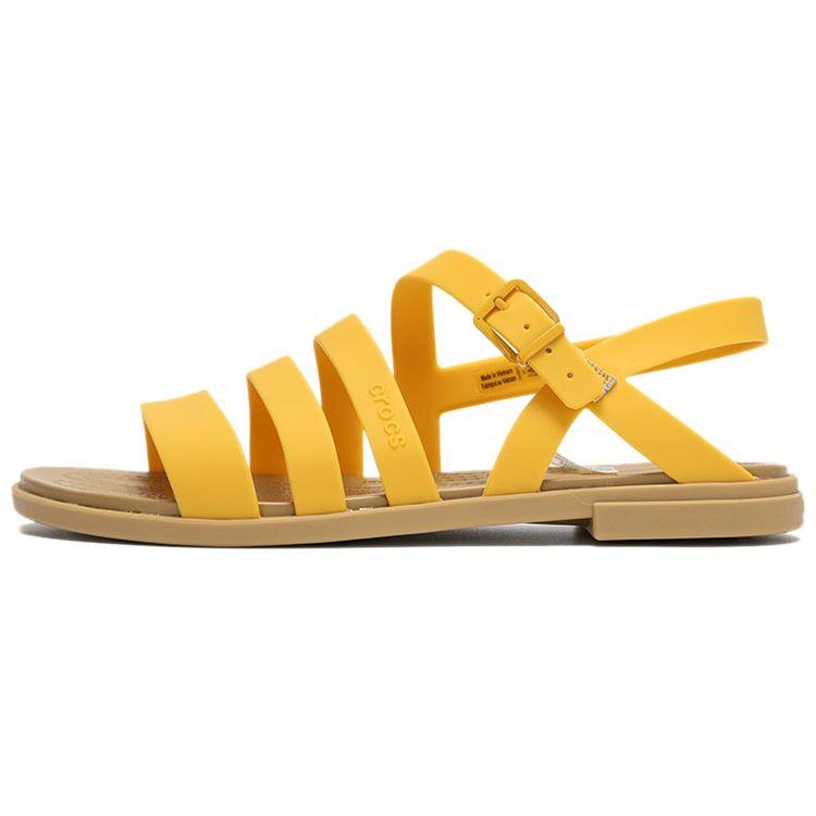 Crocs Tulum Lightweight Strappy Roman Sandals Women Sandals Yellow 206107-75Q