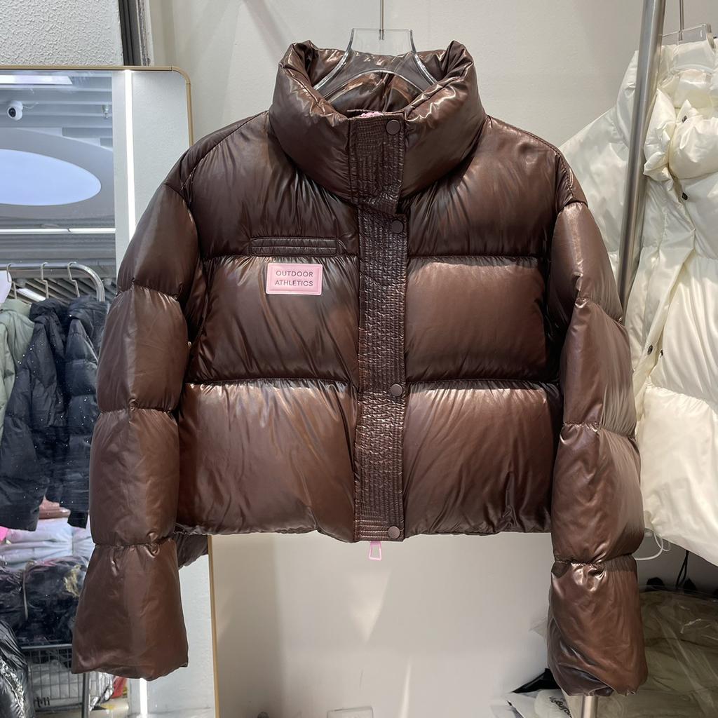 2024 winter new stand-up collar ultra-light short down jacket women's 90 white duck down high-quality thickened trendy jacket