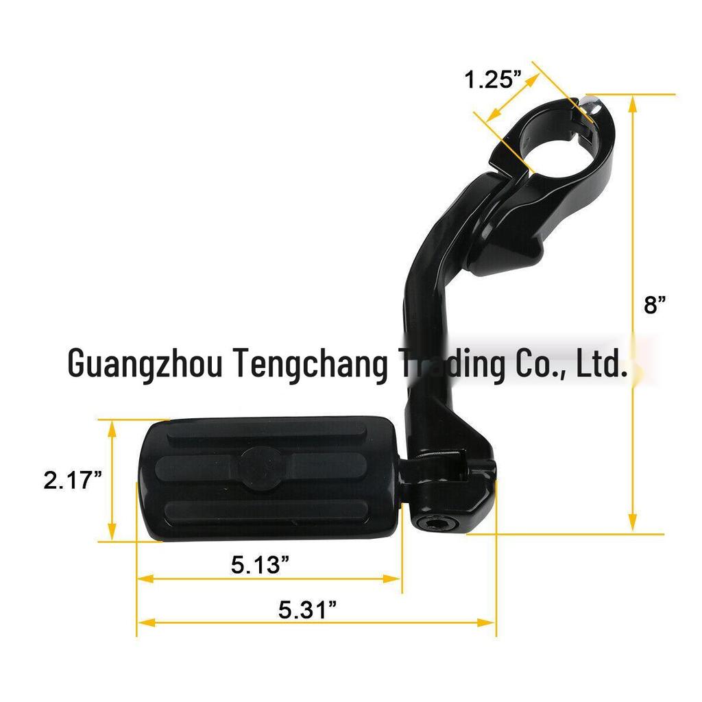 Harley Grand Glide Rear Long-Handle Footrest Bracket for 1.25"/32mm