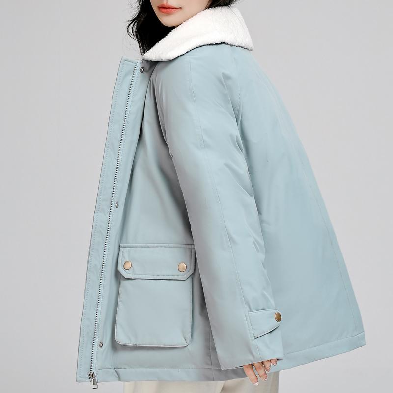 Fashion Winter Coats for Women Plus Size Short Parkas Elegant Loose Thick Warm Outerwears Lady Jackets High Quality