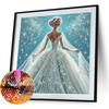 5D DIY Partial Special Shaped Drill Diamond Painting Kit Girl Decoration 30x30cm