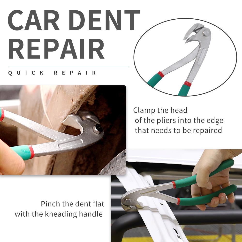 Car Edge Repair Tools Pliers Auto Body Metal Paintless Dent Repair Tool for Wheel Eyebrow Flat Hole Pliers Universal Application
