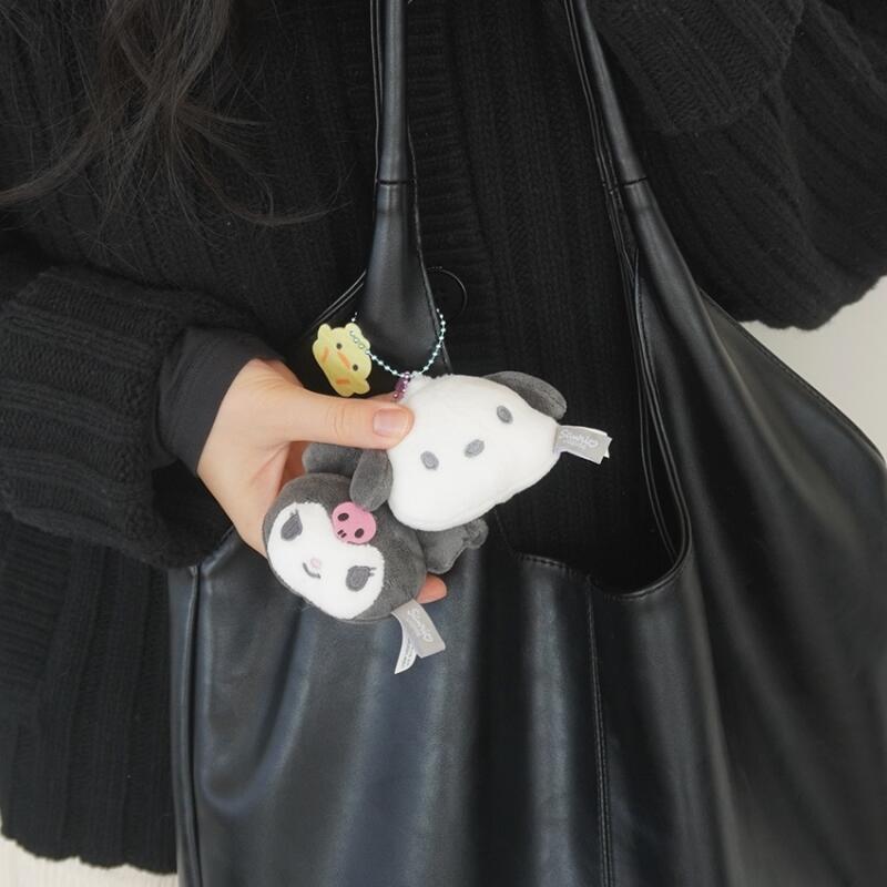 Sanrio Face Character Doll Bag Keychain Goods Genuine Ring