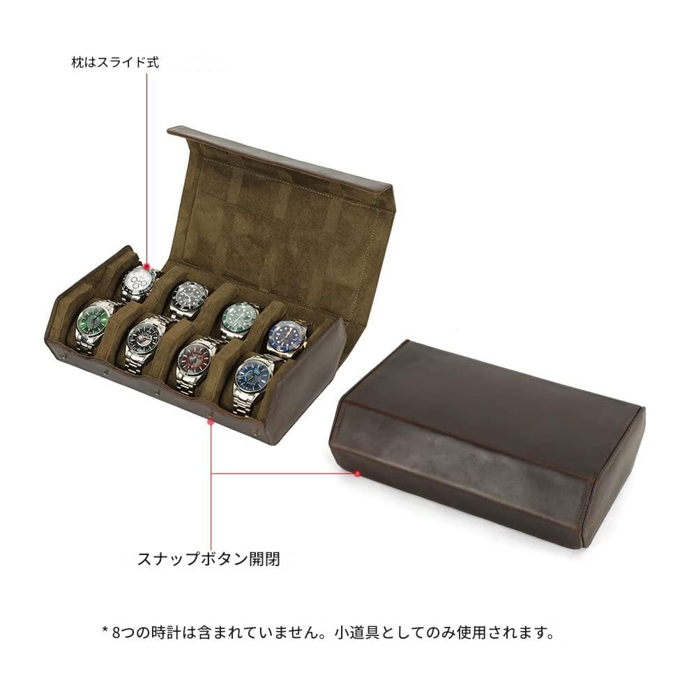 Family Watch Shockproof Storage Travel Case Contact's Roll, 8-Watch Case, Portable, Box,