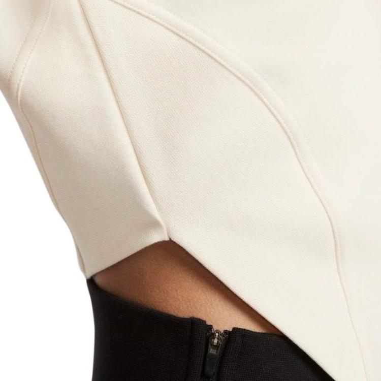 New Nike Sportswear Tech Fleece Women'ss Sleeveless T-shirt 'Ivory/black' FQ1851-110