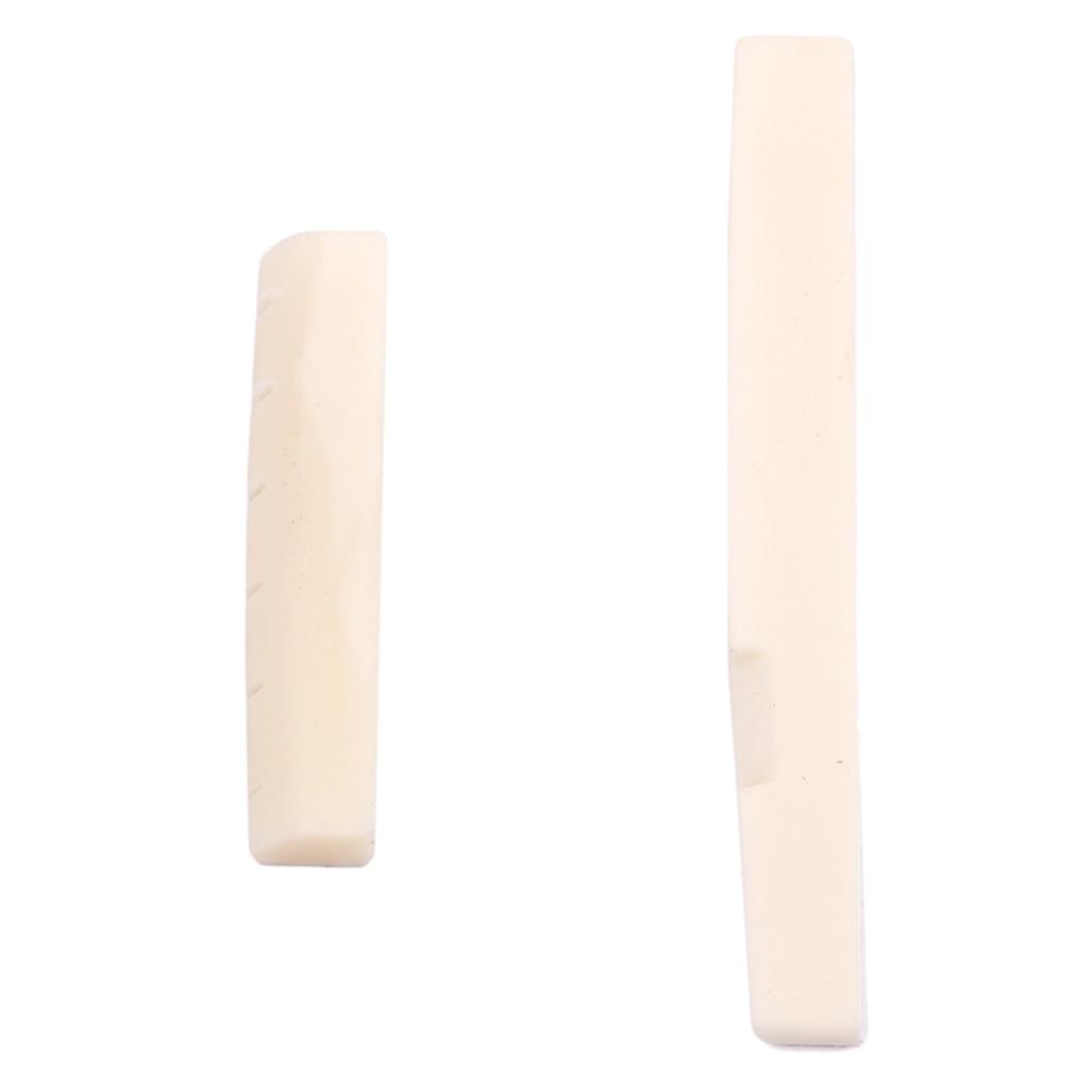 Rod Piezo Pickup & 2 Sets Saddle Nut for Acoustic Cigar Box Guitar EQ