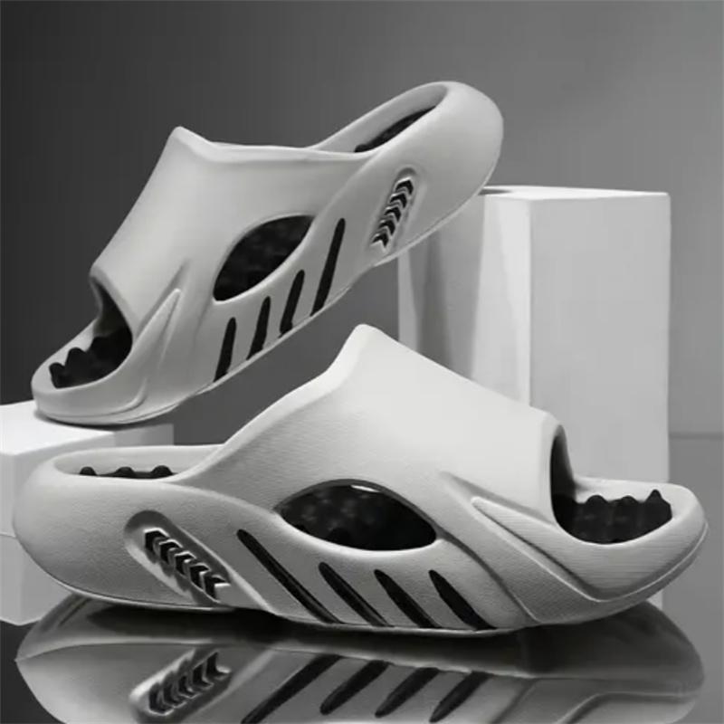 Mens Slide Shoes Eva Anti-Skid Slides Stylish Slide Shoes Breathable Mens Slides Daily Sandal Shoes Outside Indoor Shoes Larger Size