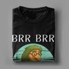 BRR Patapim Lesebuch Lustiges Italienisches Brainrot Meme T-Shirts für Männer 100% Baumwoll-T-Shirt Rundhals-Tees Kurzarm-Kleidung