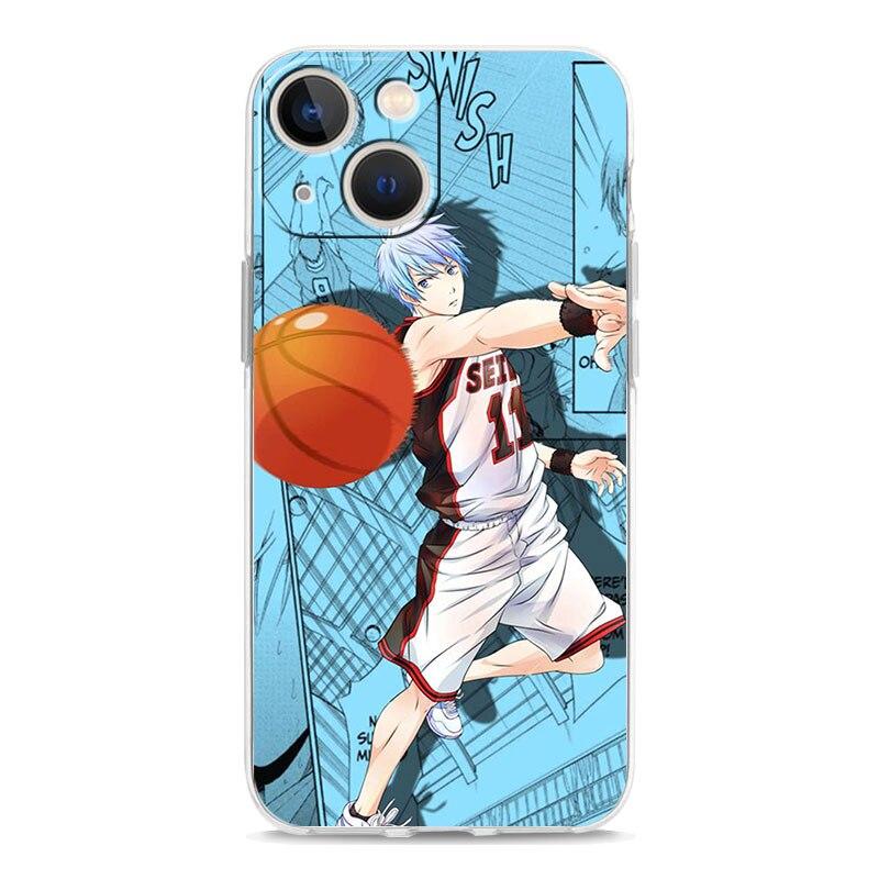 

Чехол для телефона Kuroko no Basuke с аниме для iPhone 14 13 11 12 Pro Max X XR XS 7 8 Plus SE, прозрачный мягкий силиконовый чехол из ТПУ iPhone 12
