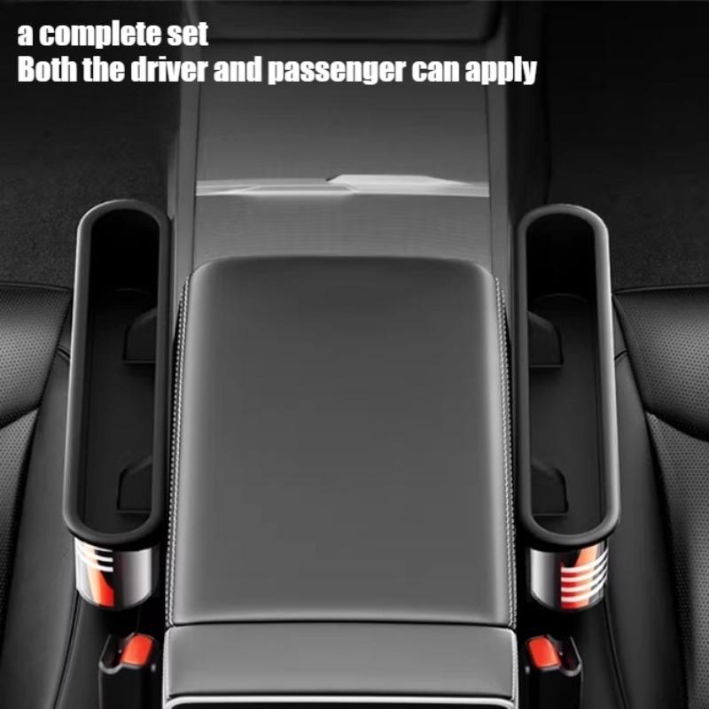 For Tesla Model 3 Y Juniper Car Seat Gap Filler Seat Crevice Storage Box Bag Between Seat Console Organizer Decoration Accessory