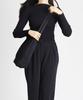 Green Stuff Spacious Loose Fit Shopper Bag 57 Pleated - Black