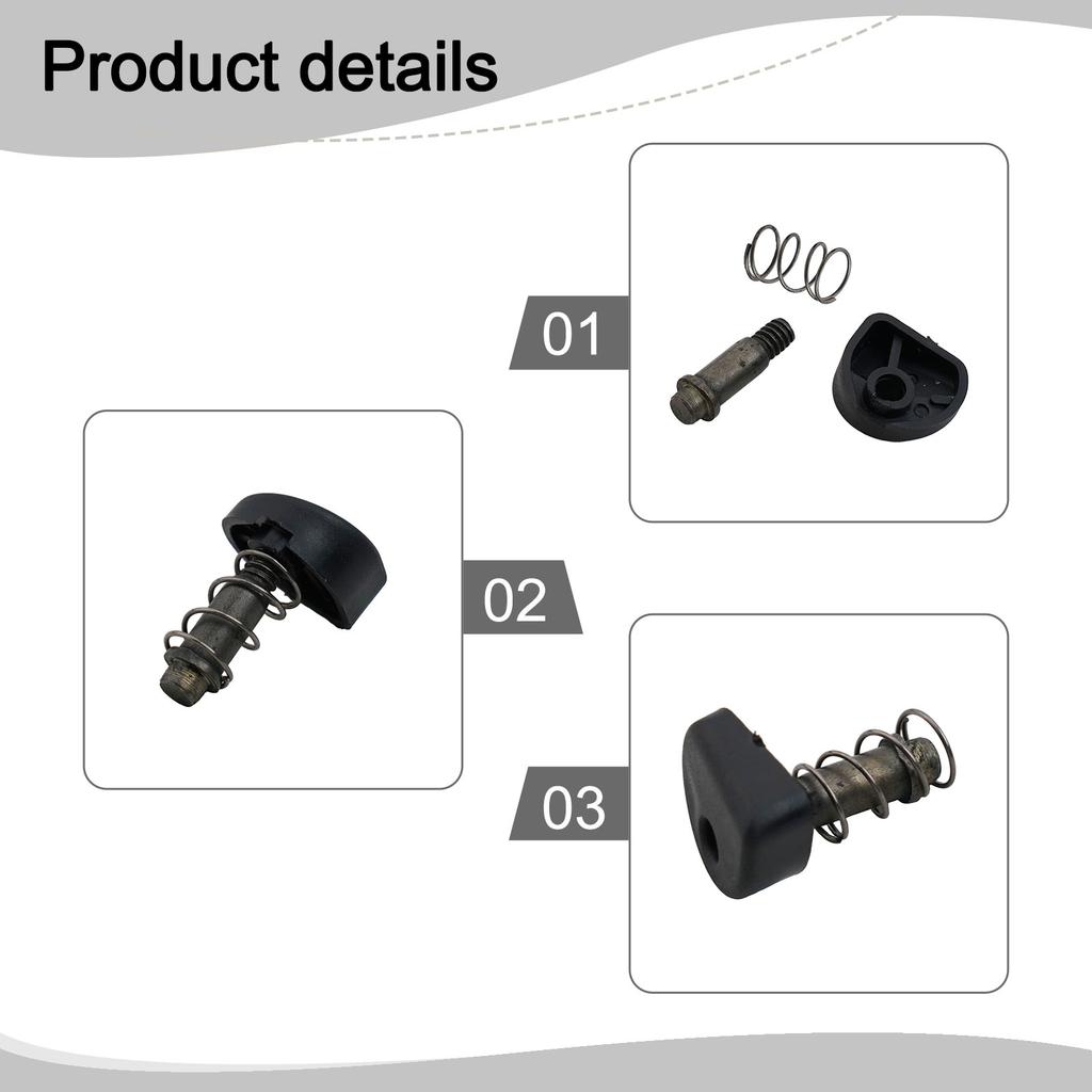 4 Set Replacement Grinder Lock Button Parts for Power Tools Including Springs and Pins Suitable for Model For 9523NB