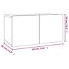 2 piece TV cabinet set gray Sonoma particleboard