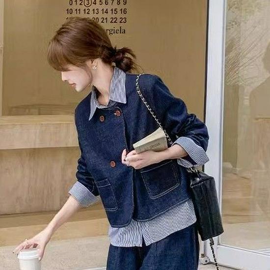 

Women s Early Autumn Outfit: Korean & Modern Chinese Style for the Elegant and Curvy M (recommended for 55-60 kg)