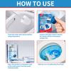 Blue Foam Toilet Cleaning Tablets, Automatic Toilet Cleaning Blocks, Effectively Eliminate Odors, Pack of 12
