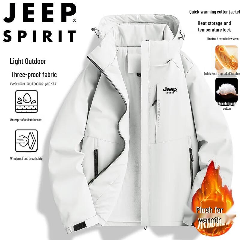 JEEP SPIRIT Men's Hooded Padded Winter Jacket