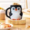 Ice Pint Penguin Holder Cute Ice Cream Pint Cozy with Spoon Slot