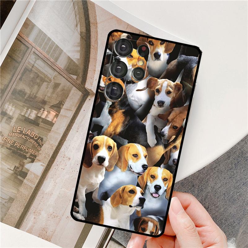 Cartoon Beagle Hund Handyhülle Für Samsung Galaxy S24 Ultra S9 S10 S20 S21 S22 S23 Plus S24 FE S25 Ultra Cover