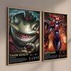 Popular Online Game League of Legends Character The Starchild Soraka Quality Canva Painting Wall Art Poster Aesthetic Room Decor