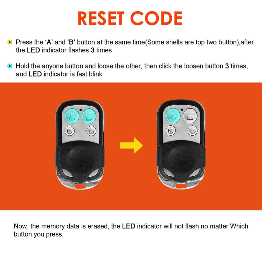 Buy Pdtoweb Universal Electric Garage Door Cloning Remote Control Key