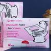 Wasserlösliche Einweg-Badezimmer-Toilette, 10 Stück, Reisesitz-Papierpolster