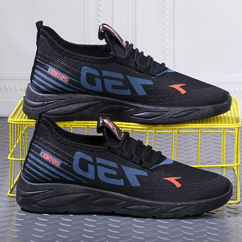 Autumn new men's casual trend sports shoes comfortable, lightweight and breathable running casual shoes work shoes